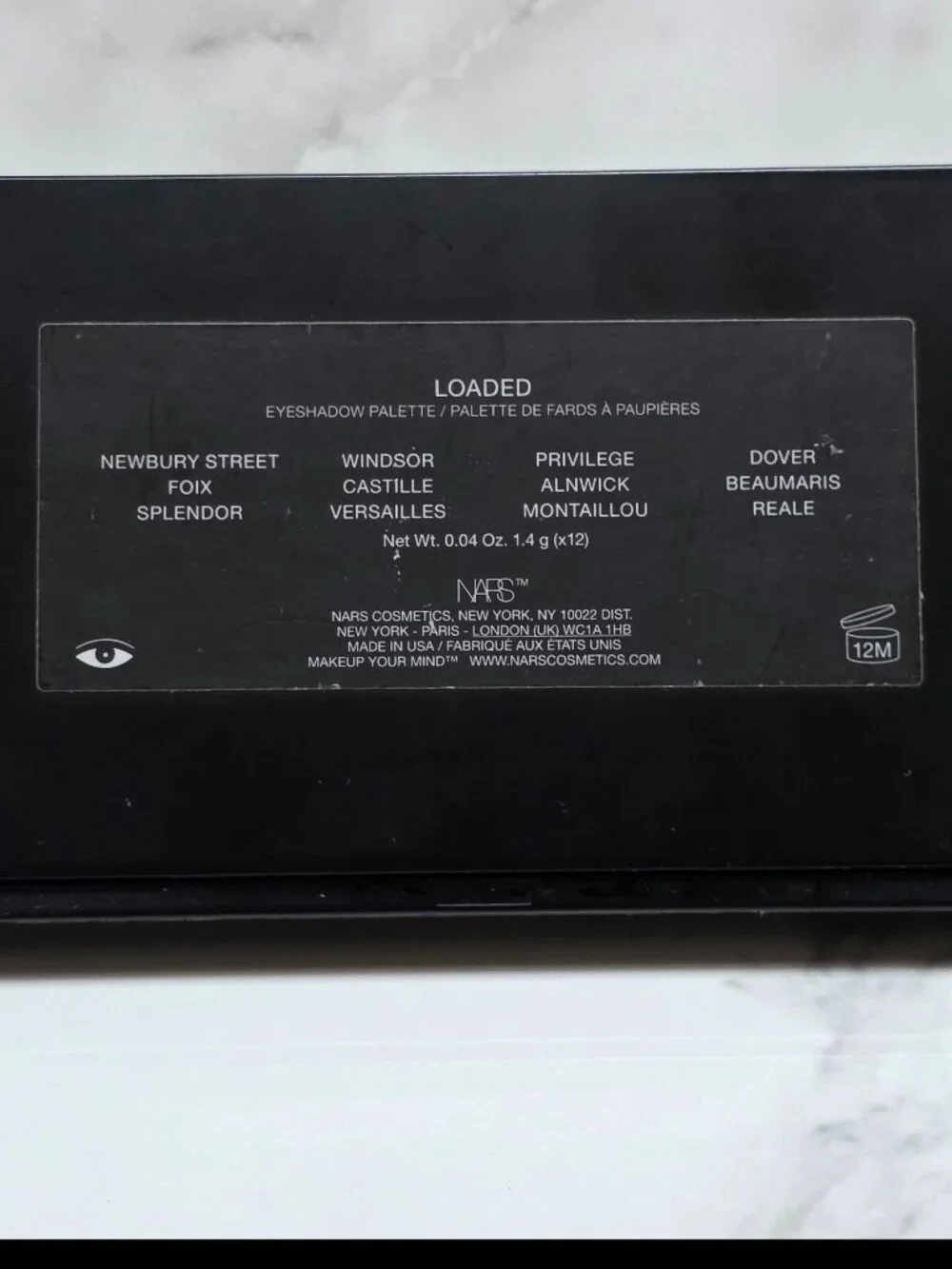 NARS LOADED EyeShadow Palette